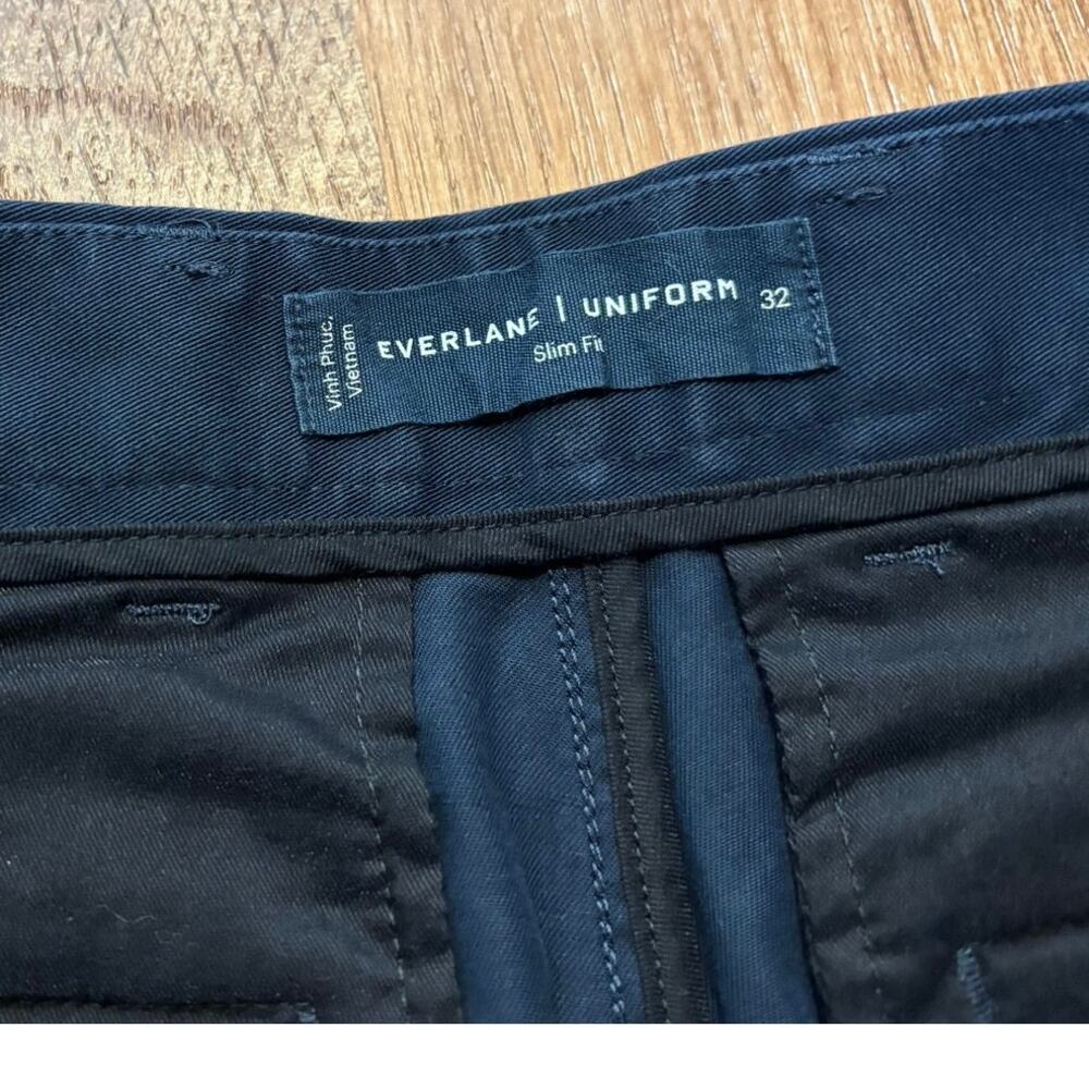 NWT Everlane The 9" Slim-Fit Performance Chino Short In Navy Size 32 - Picture 5 of 7